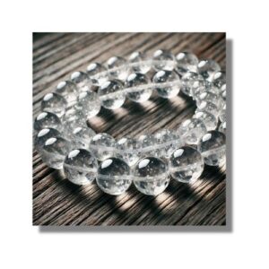Spatika Maalai (Clear quartz) 8mm, 108 beads