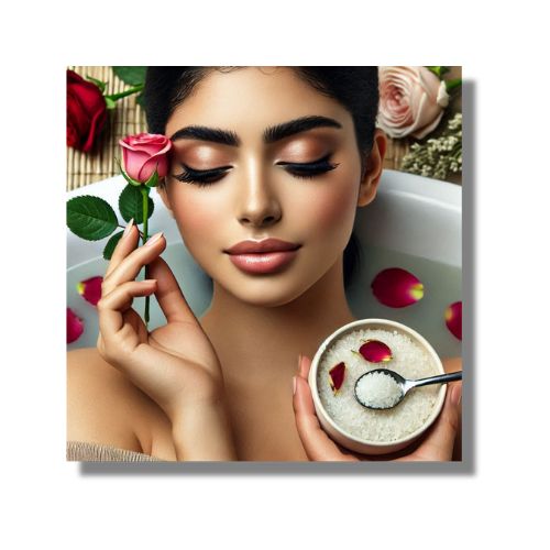 Rose bath salt, 100g